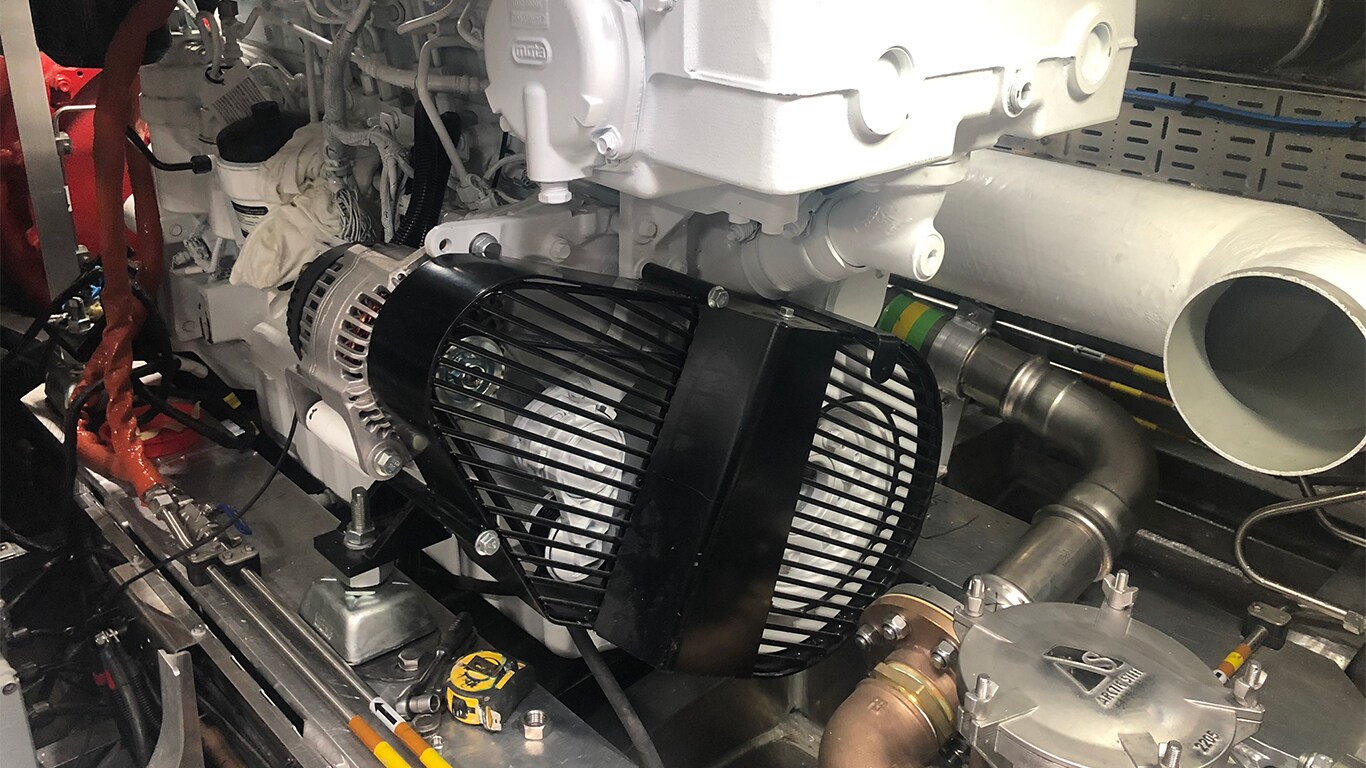 Twin John Deere Powertech Heavy-Duty Marine Engines Inside Guyana Fire and Rescue Department’s Firefighting Boat